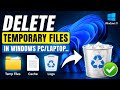 How to Delete Temporary Files in Windows PC/Laptop | Speed Up Your Computer & Free Storage Space