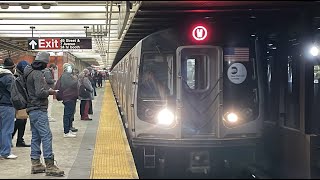 (N) (Q) Exp & (N) (R) (W) Lcl Trains At 49th Street