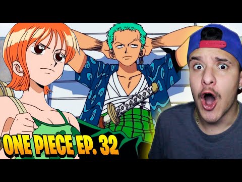 A NAMI TRAIU TODO MUNDO | ZORO SOLOU OS PEIXE!!!! - One Piece Ep. 32 (REACT)