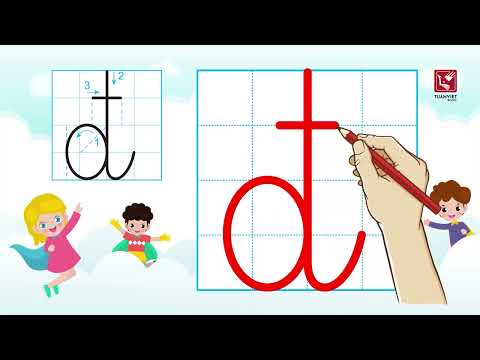 Video Bé tập viết tập tô chữ đ - Chữ cái thường - youtube