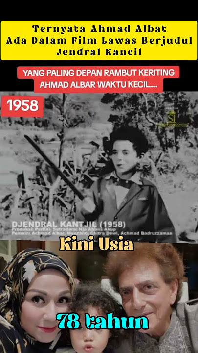 Ahmad Albar Sudah Jadi Artis Dalam Film Jendral Kancil Yang Populer Di Tahun 1958 #shortsvideo