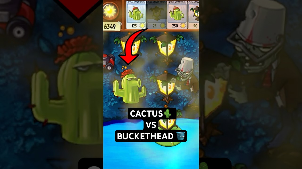 Can a Single Cactus Defeat A Buckethead Zombie In PvZ?