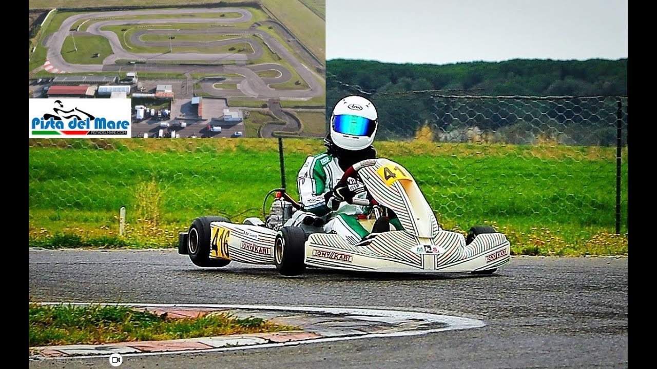 Cecina: onboard racing kart Pista del Mare 12 Marzo 2023 test pre-gara Coppa Italia OKN