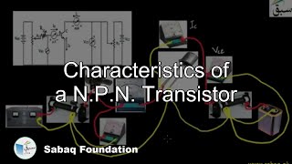 Characteristics of a N.P.N. Transistor, Physics Lecture | Sabaq.pk