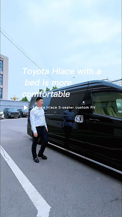 Toyota Hiace with a bed is more comfortable #cars #toyota #toyotahiace