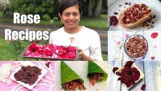 Rose Recipes Instant Gulkand Jam Dry Petals without Sun Video Recipe | Bhavna's Kitchen screenshot 5