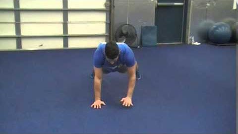 Push Up to 3 Point Plank