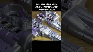 Part 3: I Built a MASSIVE Nissan GT-R – UNBELIEVABLE Assembly & RUN #engine #diy #enginekit #craft
