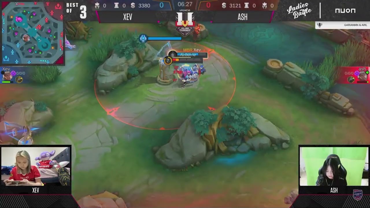 RRQ ASH VS MBR XEV ( GAME 1 ) MLBB LADIES BATTLE 1 VS 1 CHOU SEASON 3 - GROUP A - QUALIFIER DAY 1