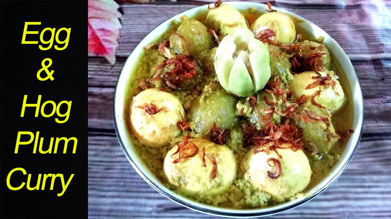Egg & Hog Plum Curry With Coconut Milk | Traditional Hog Plum Gravy | How To Make Hog Plum Curry