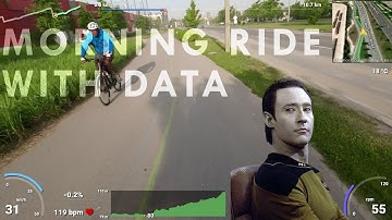 Morning Bike Ride into Toronto, with Telemetry Data