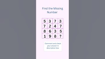 Find the Missing Number| #exam #puzzle #maths #shortsviral #tiktok #mathpuzzle #quiz #riddles #viral