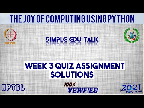 NPTEL The Joy Of Computing Using Python Week 3 Quiz assignment Solutions