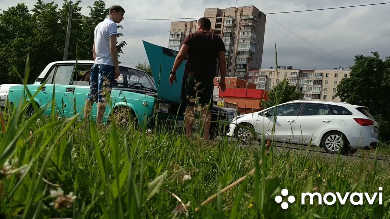 Насасала на машину
