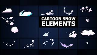 Hand-Painted Animated Snow - Cartoon Snow Elements (Ae, Pr, Dr, FCPX)
