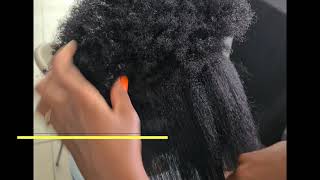 Afro Hair Straightening  At Menlyn With Kwanele Wide Comb Straightening Brush