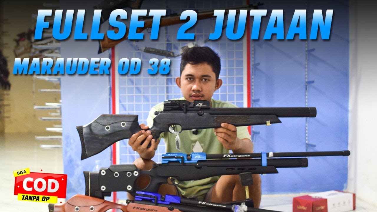 SALE FULLSET 2 JUTAAN !!!SENAPAN ANGIN PCP MARAUDER OD 38 LARAS KNOCKDOWN PROMO AKHIR TAHUN 2025