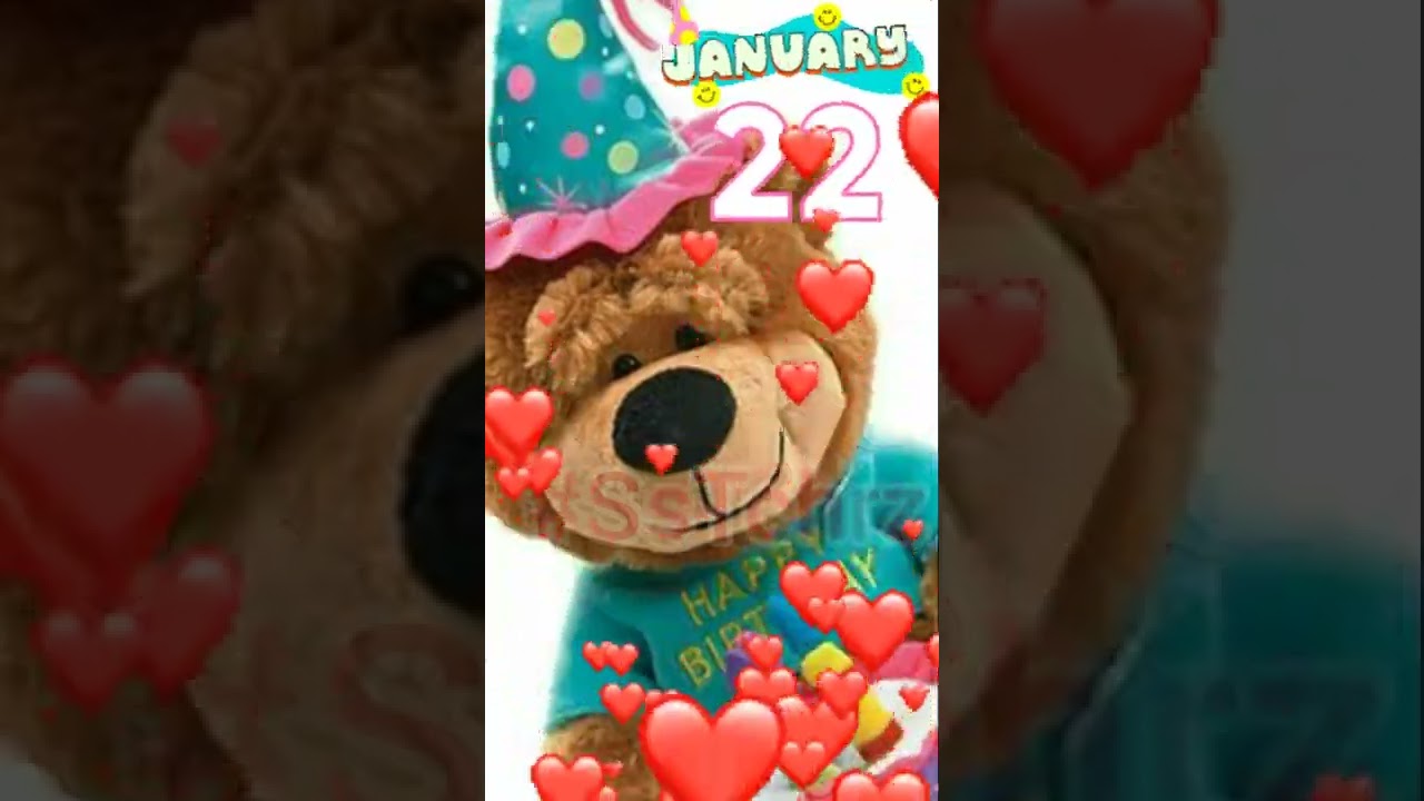 Happy Birthday | HBD | 22 January | Jan | WhatsApp Status | Birthday Wishes | Greetings | Song