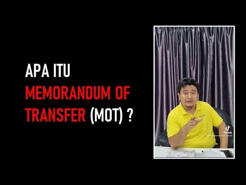 APA ITU MEMORANDUM OF TRANSFER?