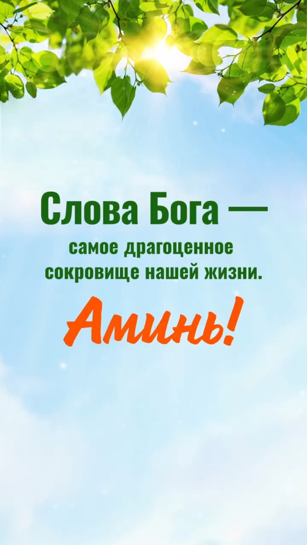 Слова Бога — самое драгоценное сокровище нашей жизни. Аминь!