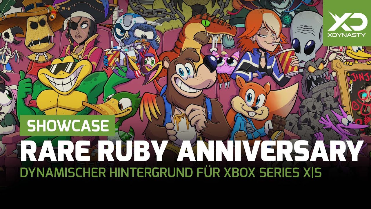Xbox 1 Ruby Xbox Series X/S | Dynamischer Rare Ruby Anniversary Hintergrund - YouTube