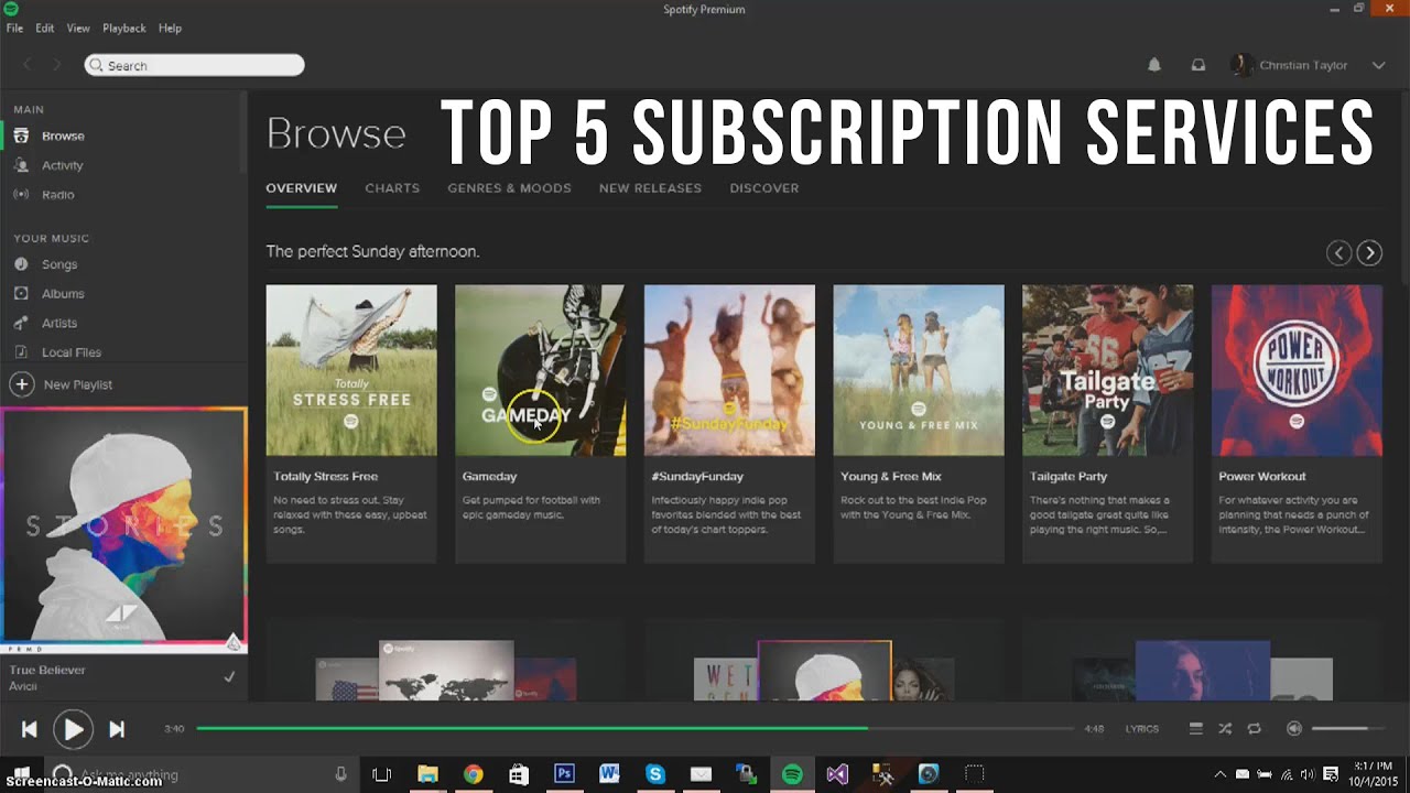 Top 5 Subscription Services (2015)
