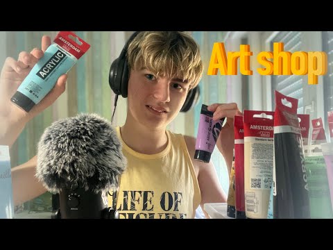 ASMR | mijn verftubes verkopen (artshop rolleplay)🎨(vlaams)