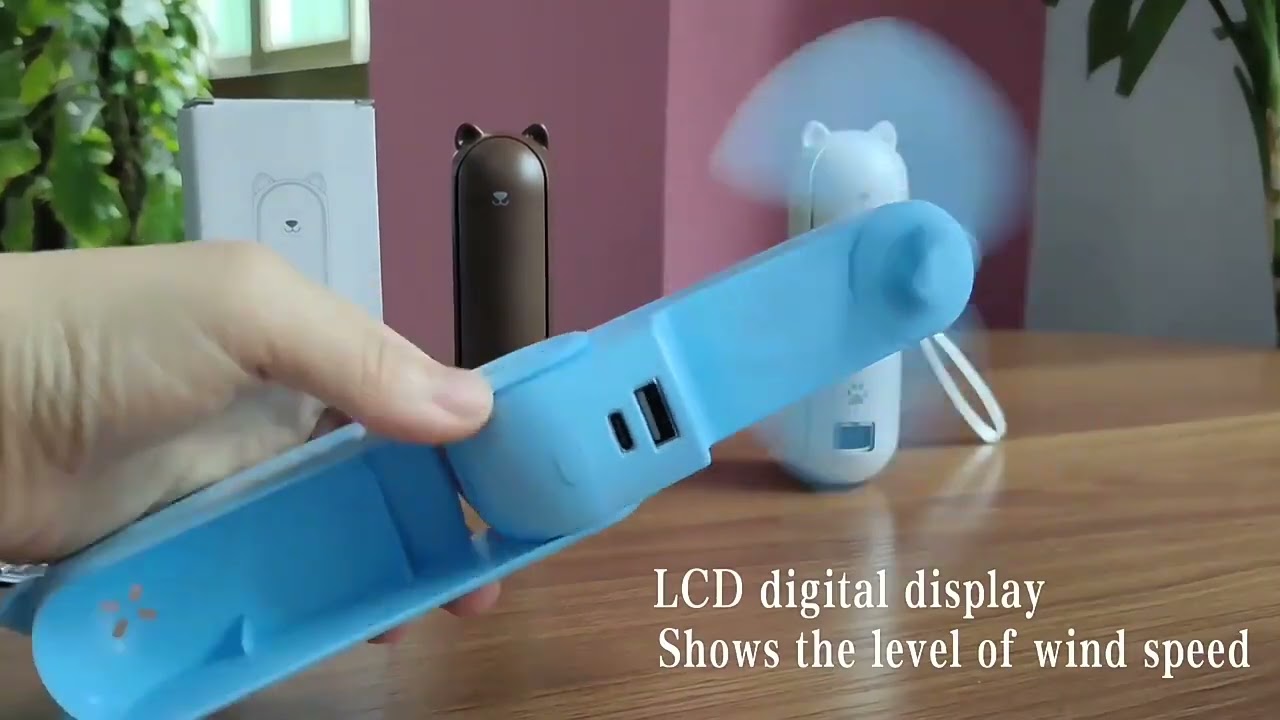 4800mAh Enduring Silent Mini Fan Foldable USB Rechargeable Fan