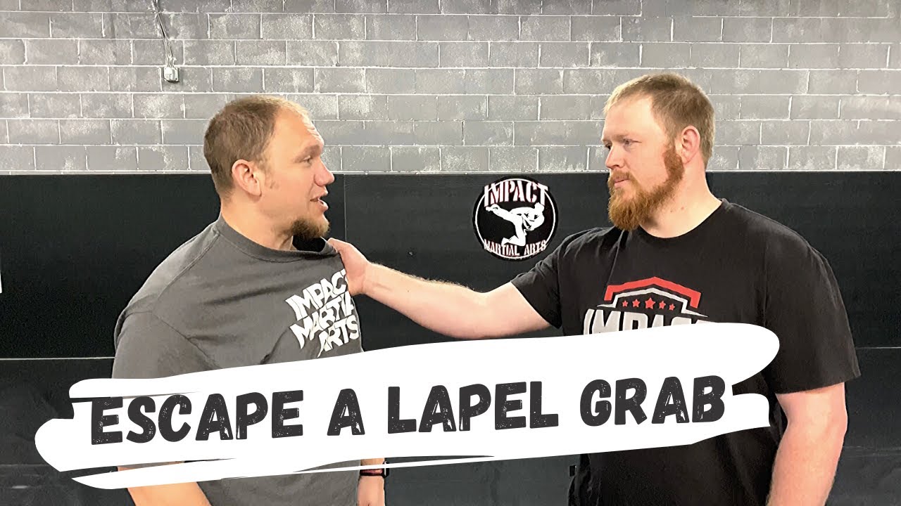 How To Escape A Collar/Lapel Grab