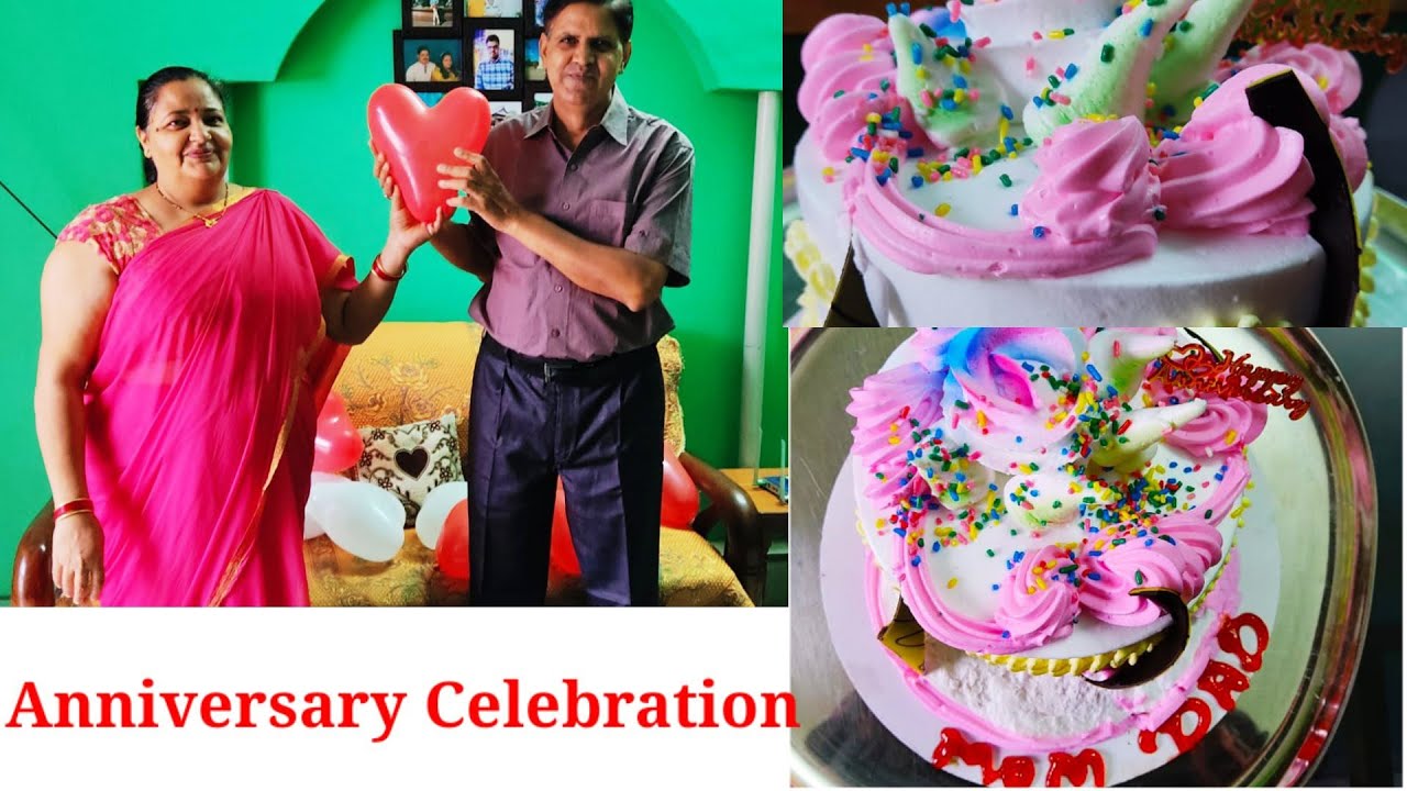 Wedding Anniversary Celebration Cake Cutting Ceremony Anniversary Crazy 4 Food YouTube