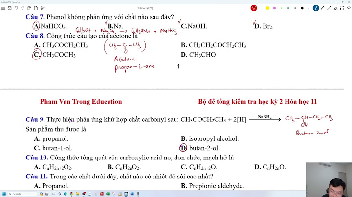 Ôn tập kiến thức hóa hữu cơ 11 năm 2024