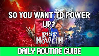 Rise of Nowlin | Daily Routine To Power Up Fast! screenshot 5