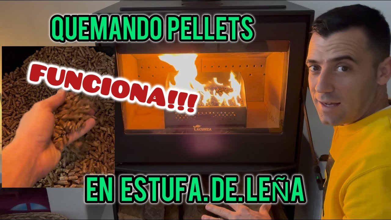 Quemamos #pellet en #estufadeleña  gracias a un accesorio especial 