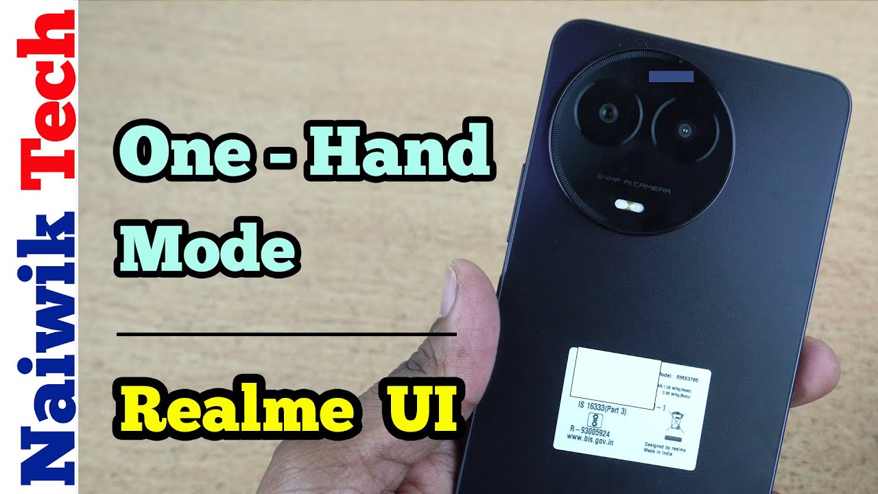 One-handed Mode in Realme 11x Phone | Realme Ui 4.0 One Hand Mode
