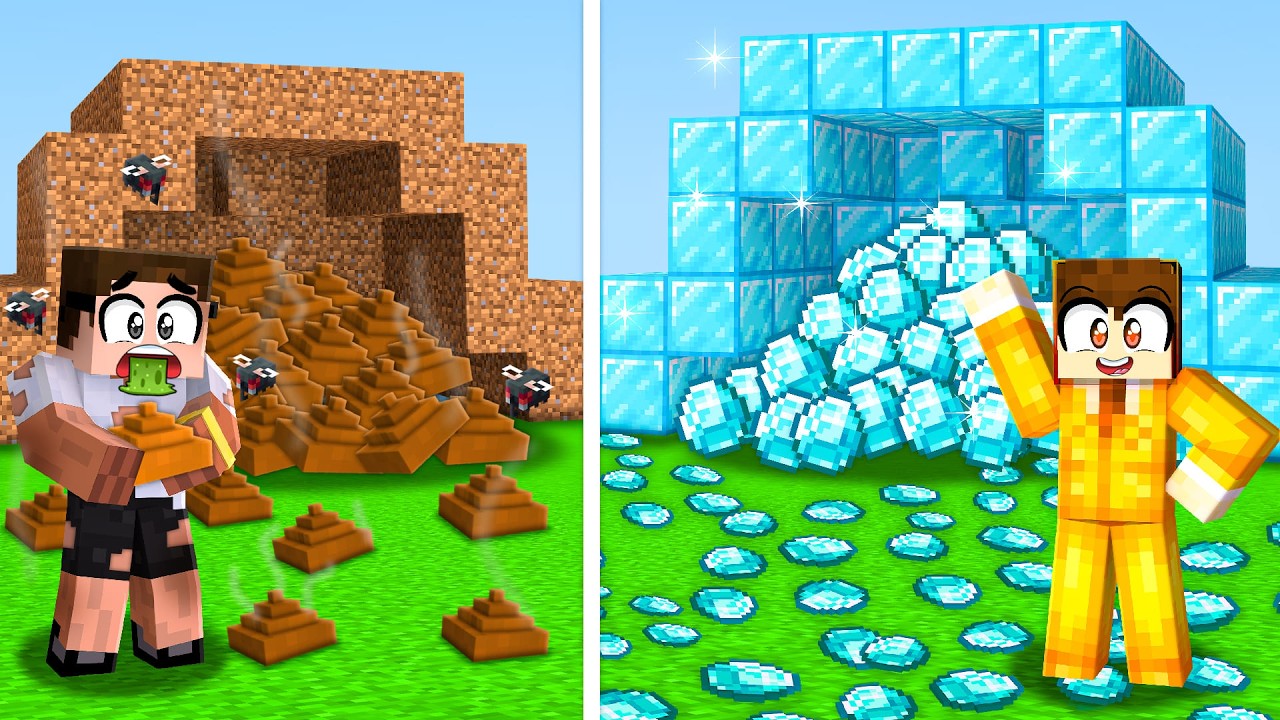 I UPGRADED MY FRIENDS' MINE TO GET RICH IN MINECRAFT!!