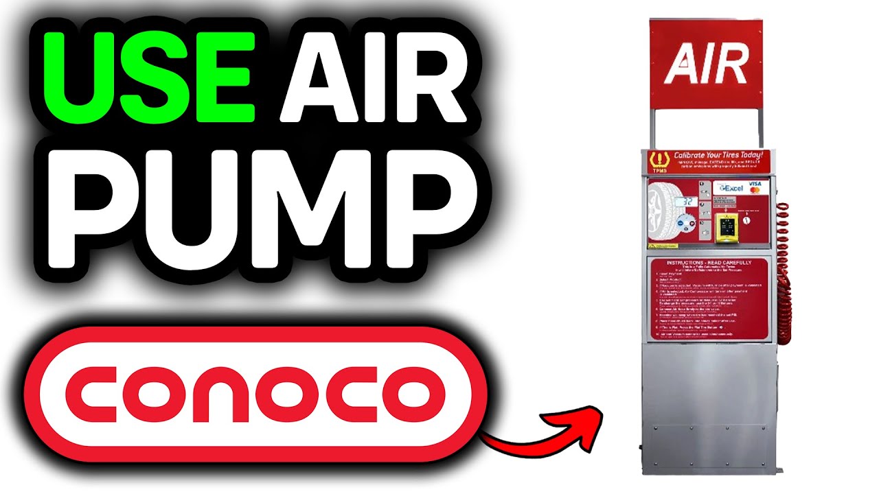 How To Use Conoco Air Pump To Fill Tires At Gas Station