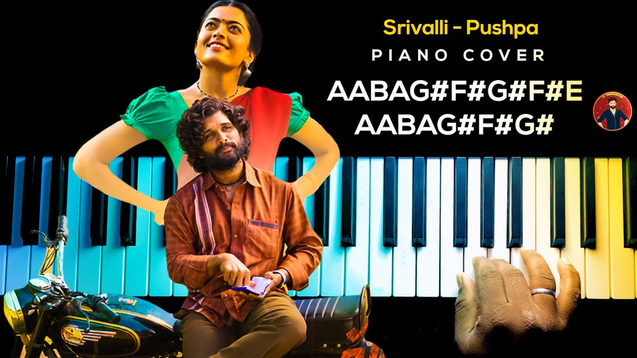 Srivalli - Pushpa Song Piano Cover with NOTES | AJ Shangarjan | AJS