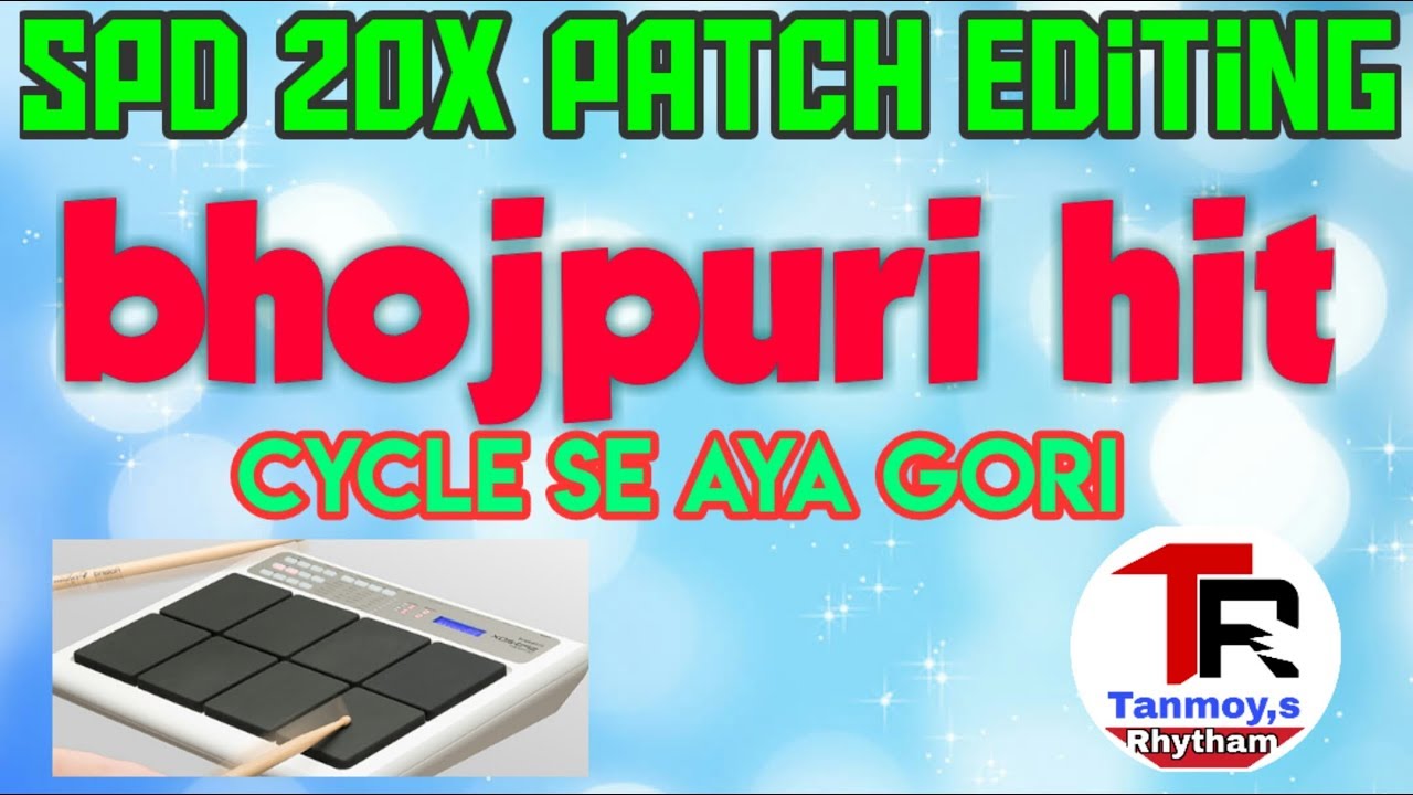 Roland spd 20x patch editing bhojpuri hit,6/8
