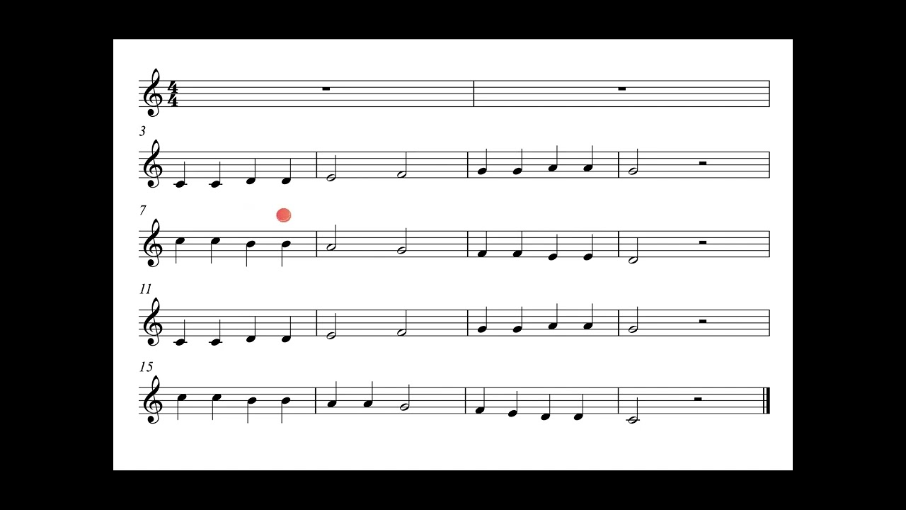 ĆWICZENIA SOLFEŻOWE - C-dur - ĆW. 1