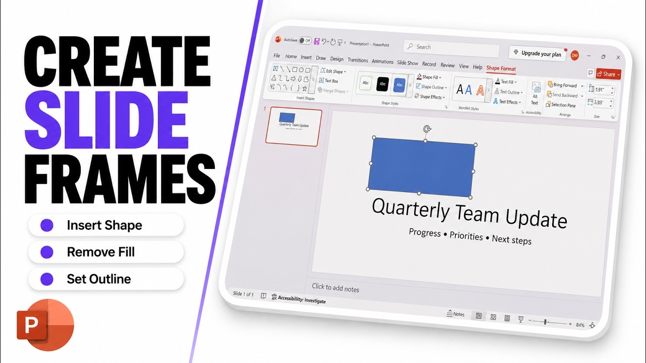 How to Add a Border in PowerPoint (Frame Your Content) - YouTube