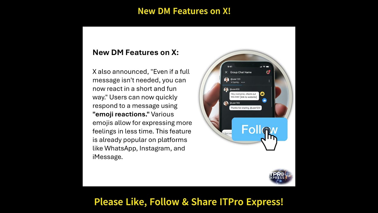 New DM Features on X: