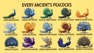 Every Ancient Peacock | Divine, Mythical & Legendary Peacocks | Fantasy Bird Collection Every Ancient Peacock | Divine, Mythical & Legendary Peacocks | Fantasy Bird Collection
