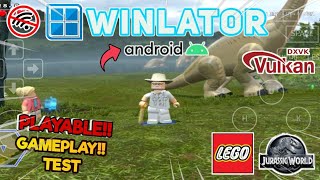 Lego Jurassic World Gameplay Test - Winlator Android screenshot 4