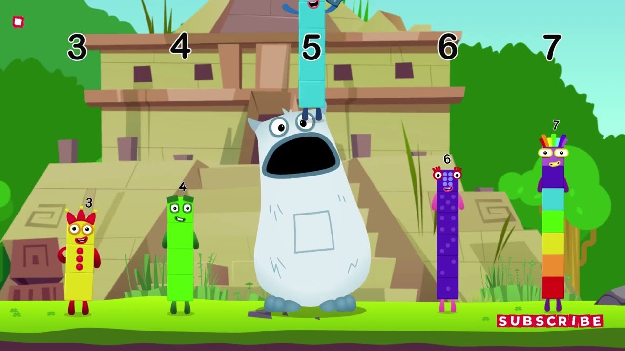 Numberblocks 61: учимся считать с 10 Magic Run Aztec Новый сезон | Волшебное приключение Numberbl...