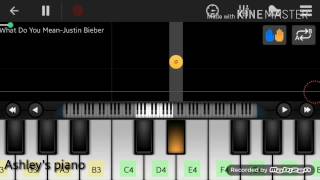 What do you mean Justin Bieber piano screenshot 4