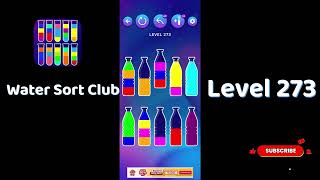 🎮 Water Sort Club Level 273 Walkthrough | Fun Liquid Sorting Game 💧 | SolutionGuruji