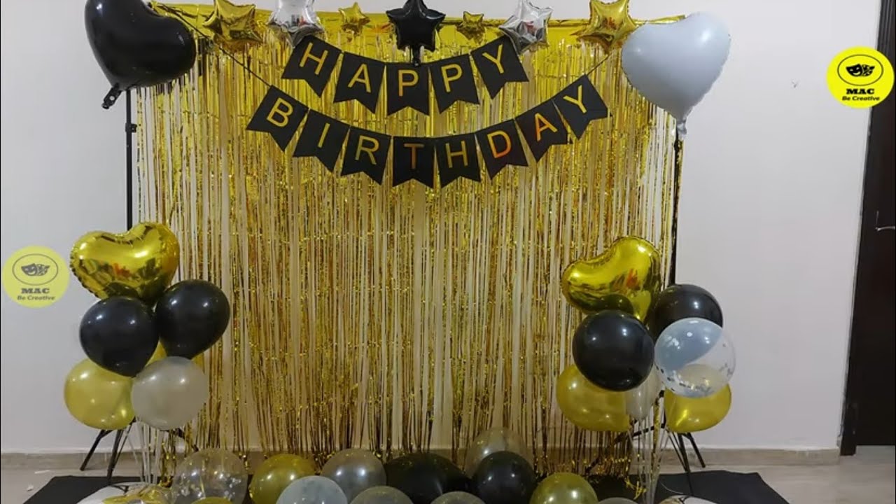 Easy birthday decoration ideas at home 5 minute crafts Under Budget