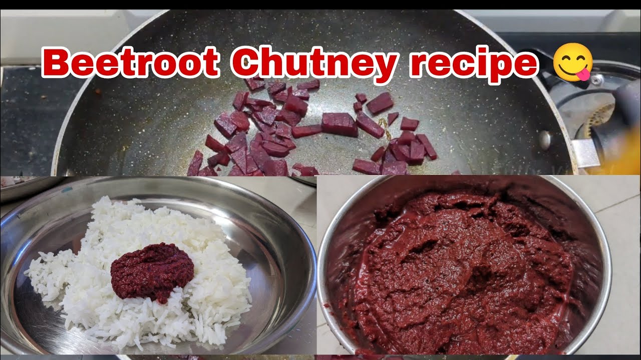 Tasty Beetroot Chutney ready for lunch 😋 