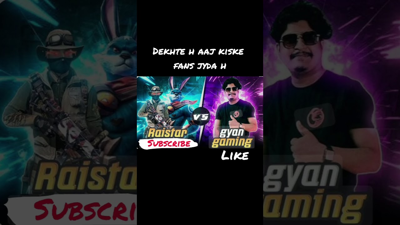 rai vs gyan gaming dikhao kiske fans jyda h 💀