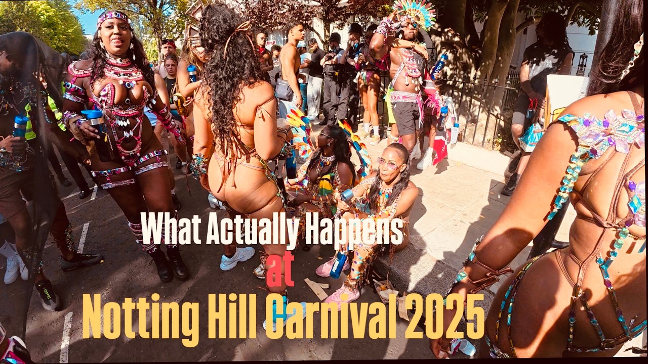 Notting Hill Carnival 2025 💃🏽🔥| The Real Reason Why Men Attend | Monday ...